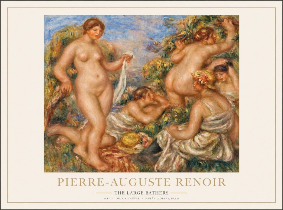 Renoir The Large Bathers No1 - Juliste
