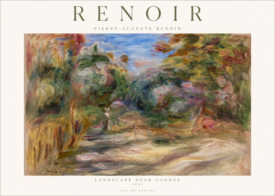 Renoir Landscape Near Cagnes III No1 - Juliste