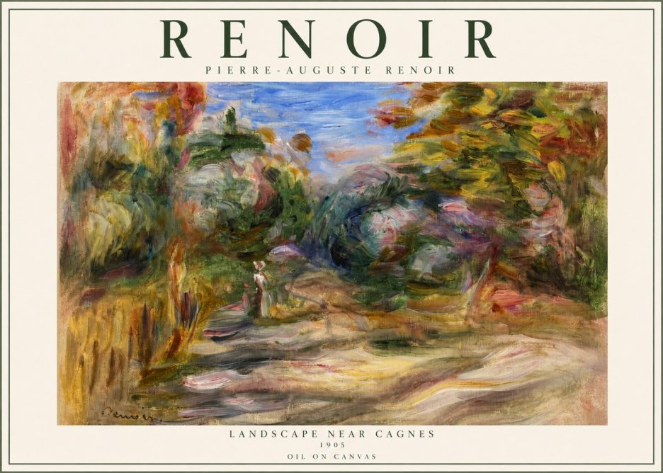 Renoir Landscape Near Cagnes III No2 - Juliste