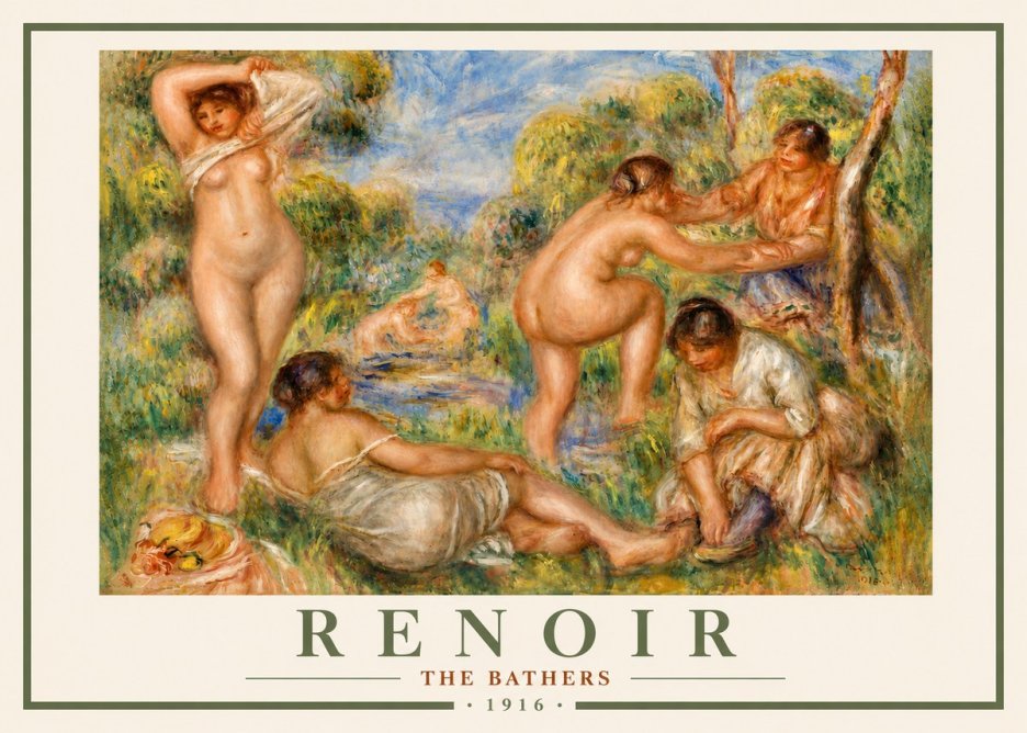 Renoir The Bathers No4 - Juliste