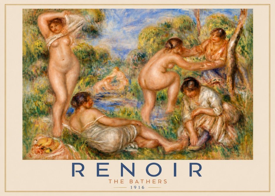 Renoir The Bathers No5 - Juliste