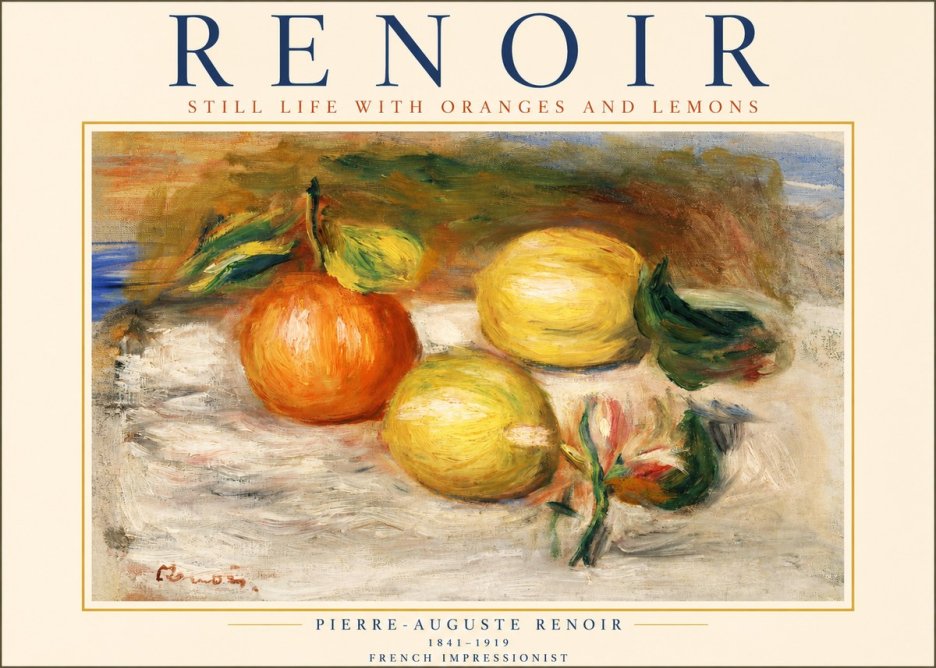 Renoir Still Life with Fruit II No2 - Juliste