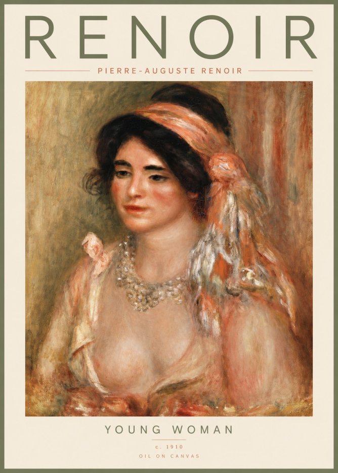 Renoir Half-length Woman No4 - Juliste