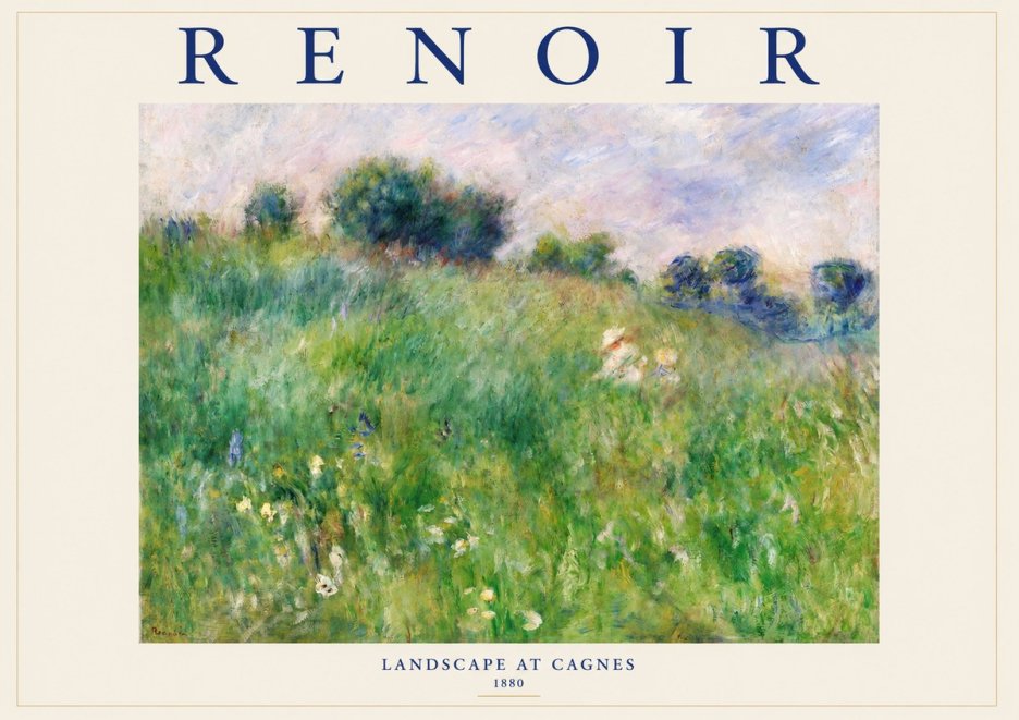 Renoir Landscape at Cagnes No1 - Juliste