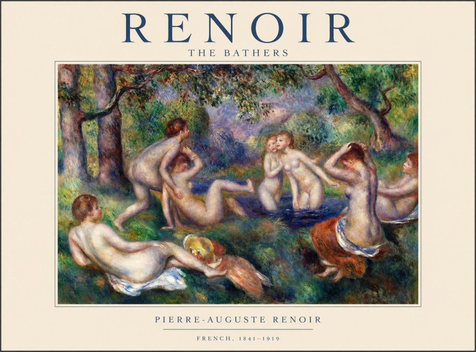 Renoir The Bathers IV No1 - Juliste