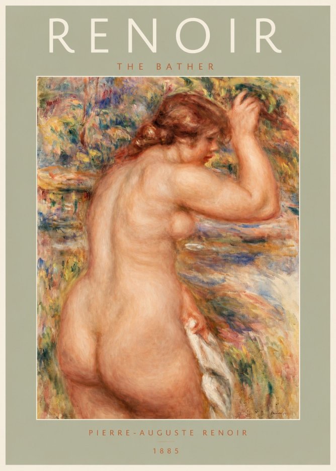 Renoir Bather No2 - Juliste