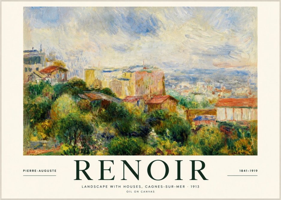 Renoir View of Cagnes No3 - Juliste