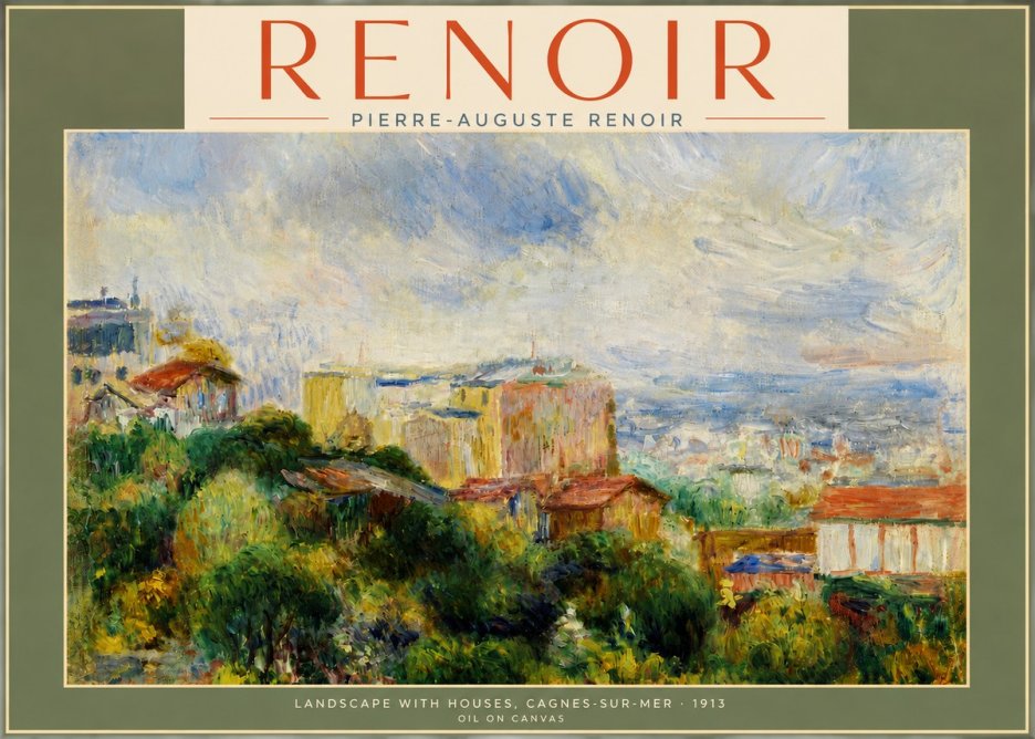 Renoir View of Cagnes No4 - Juliste