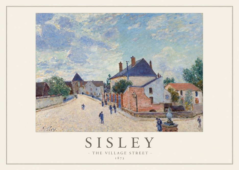 Sisley The Village Street No1 - Juliste