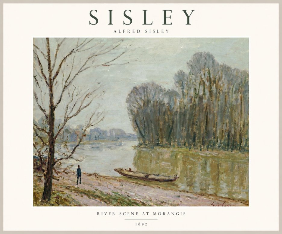 Sisley River Scene at Morangis No1 - Juliste