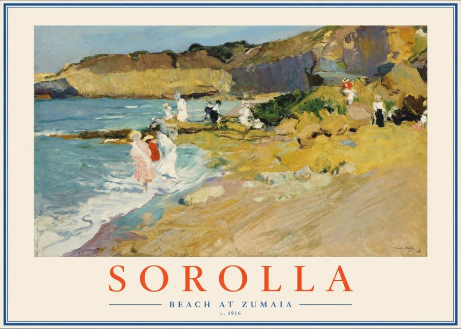 Sorolla Beach at Zumaia No2 - Juliste