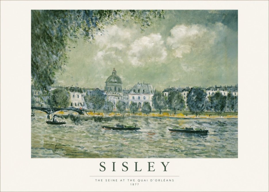 Sisley The Seine at the Quai D'orléans No1 - Juliste