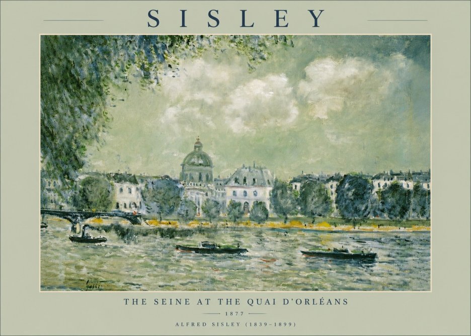 Sisley The Seine at the Quai D'orléans No2 - Juliste