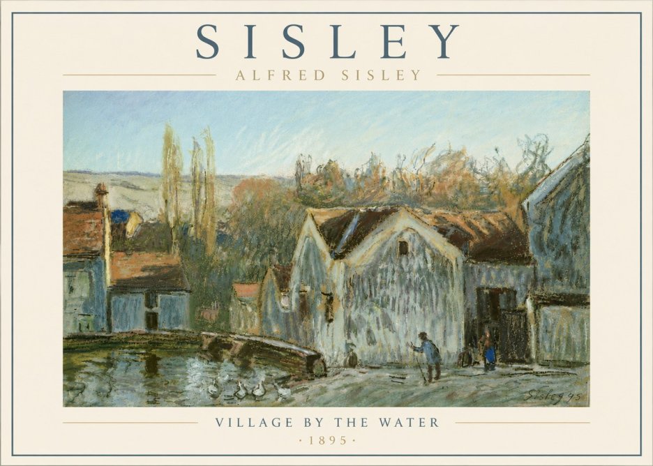 Sisley Village by the Water No6 - Juliste