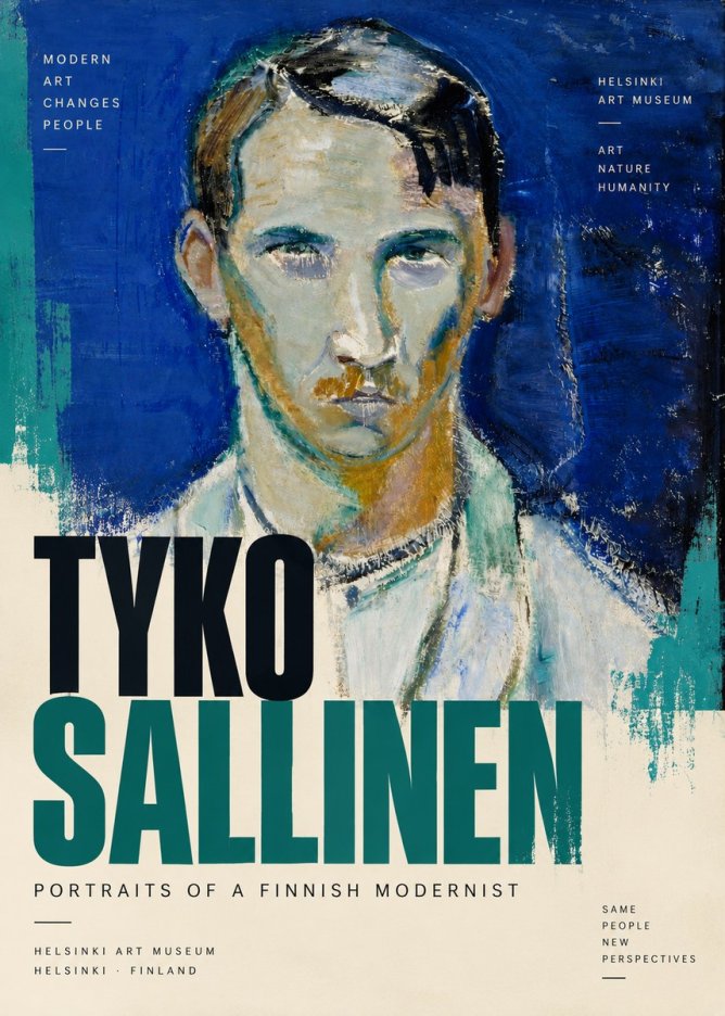 Tyko Sallinen Portrait of a Man IV No6 - Juliste