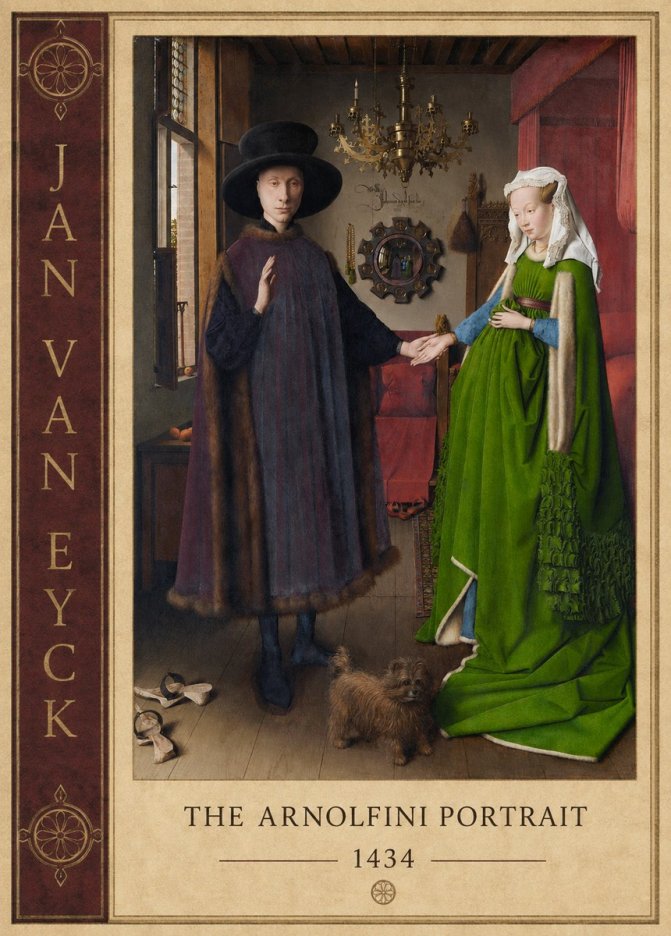Jan van Eyck The Arnolfini Portrait VI No2 - Juliste