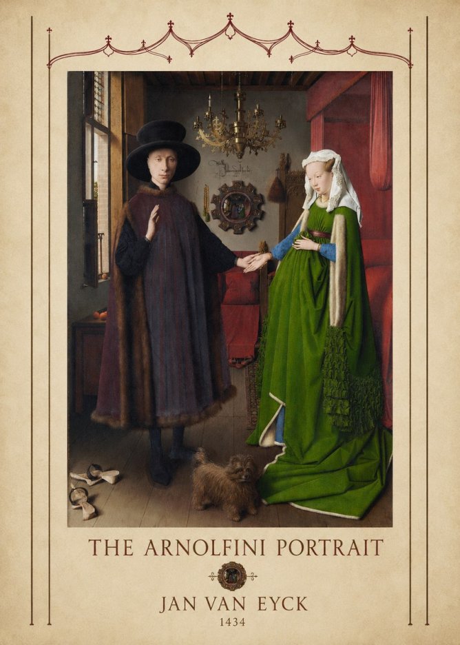 Jan van Eyck The Arnolfini Portrait VI No4 - Juliste