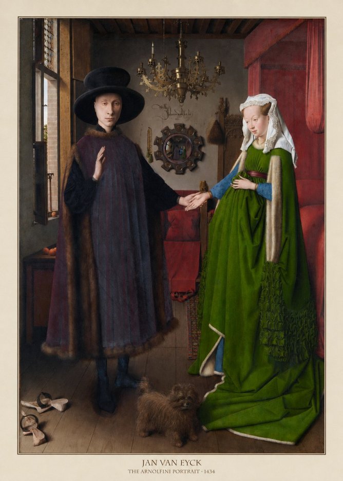 Jan van Eyck The Arnolfini Portrait VI No6 - Juliste
