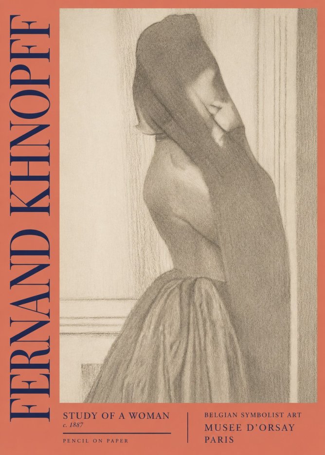 Fernand Khnopff Study of a Woman No2 - Juliste