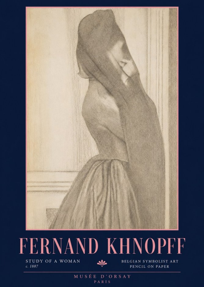 Fernand Khnopff Study of a Woman No4 - Juliste