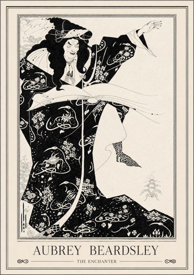 Aubrey Beardsley The Rehearsal No3 - Juliste