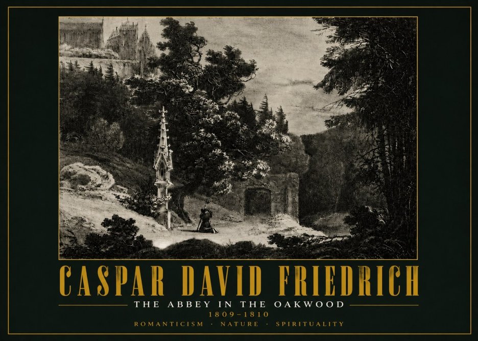Caspar David Friedrich The Abbey in the Oakwood No5 - Juliste