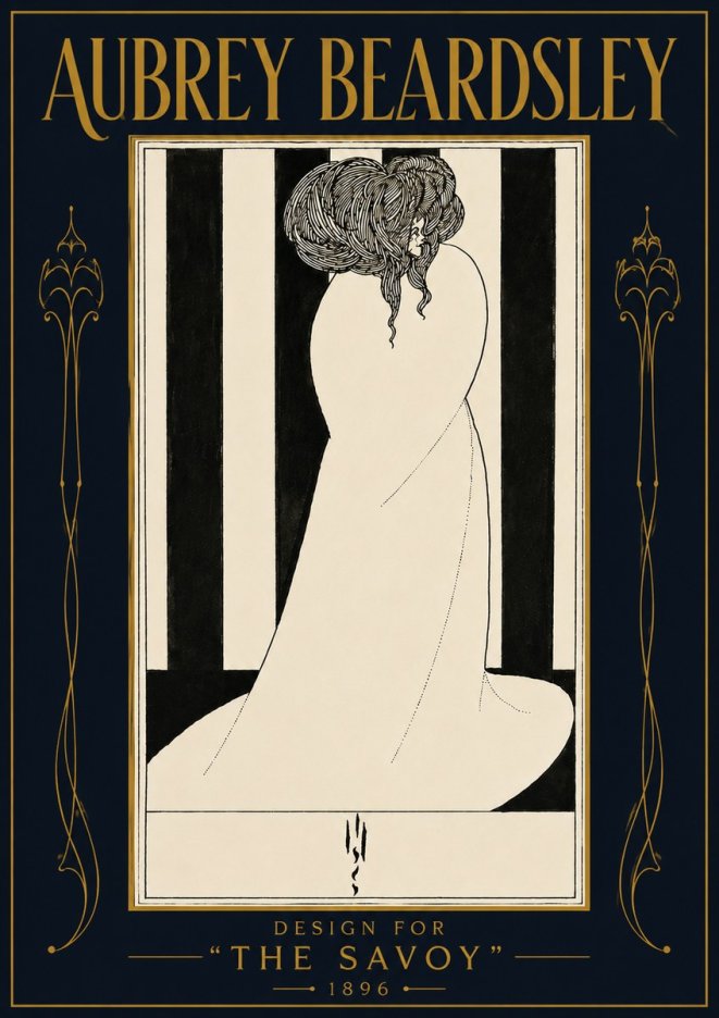 Aubrey Beardsley One of Six Designs for 'the Savoy' No6 - Juliste