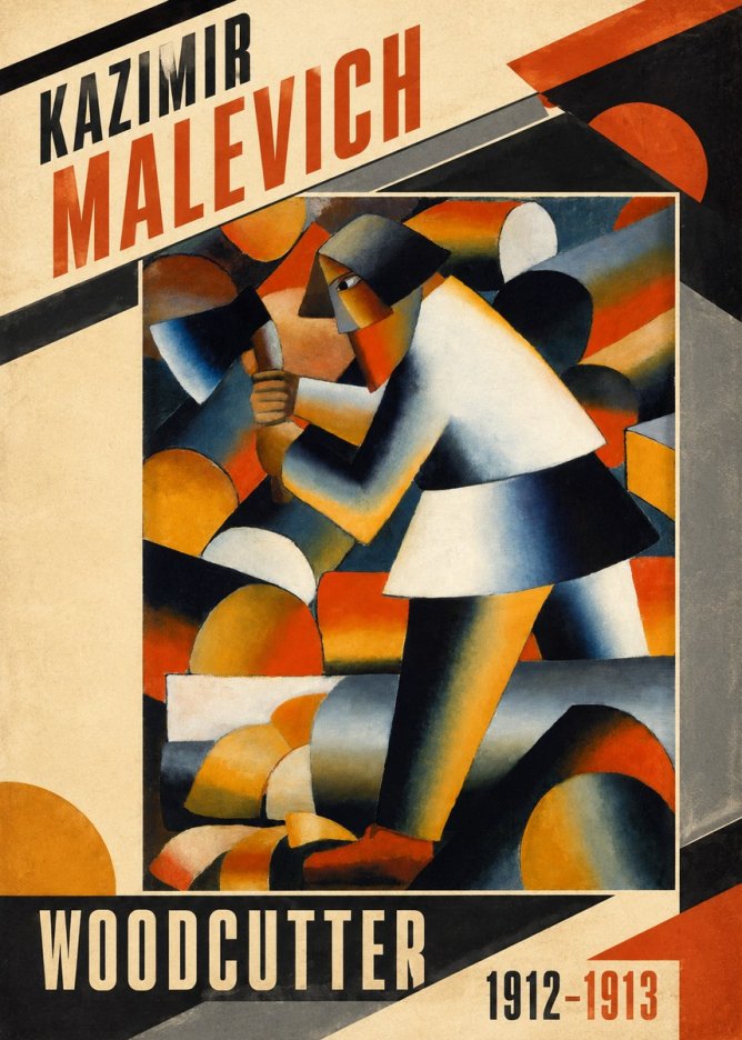 Kazimir Malevich Woodcutter No3 - Juliste