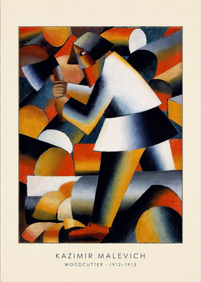 Kazimir Malevich Woodcutter No4 - Juliste