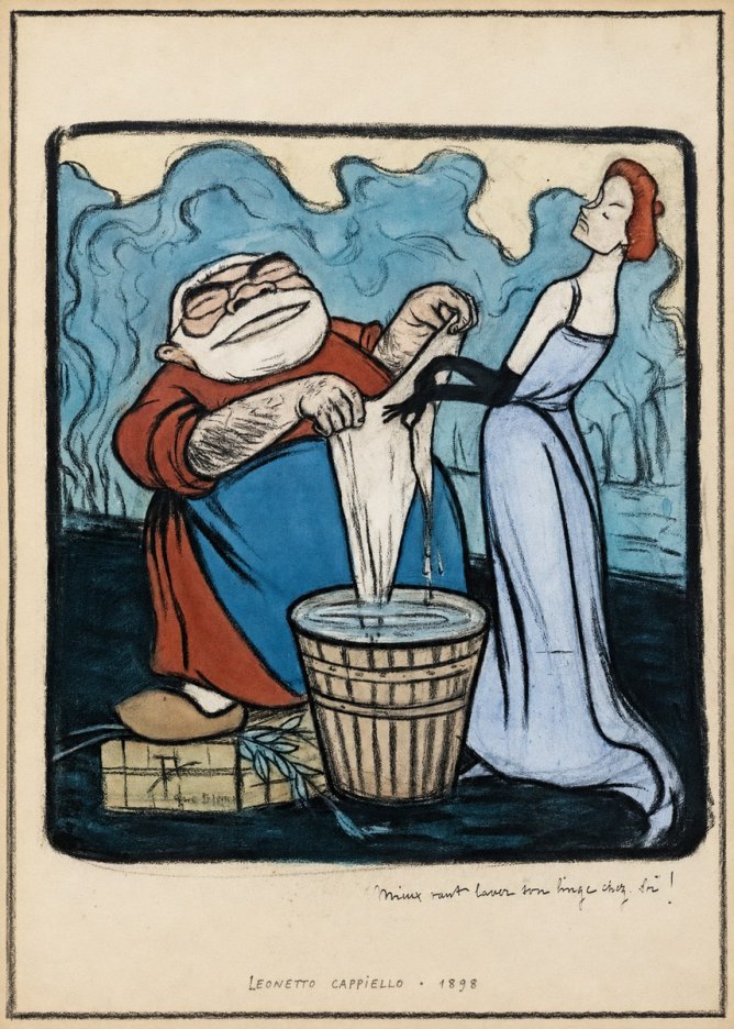 Leonetto Cappiello Mieux Vaut Laver Son Linge Chez Soi! No6 - Juliste