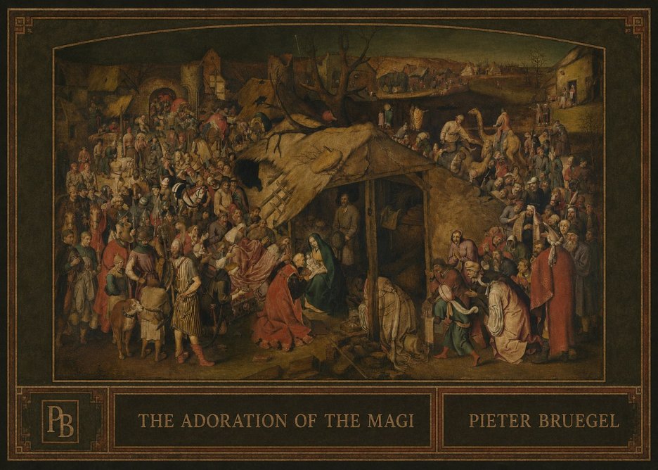 Pieter Bruegel The Adoration of the Magi No4 - Juliste