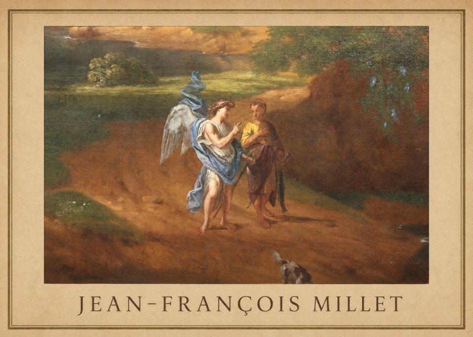 Jean-François Millet Tobias and the Angel No1 - Juliste