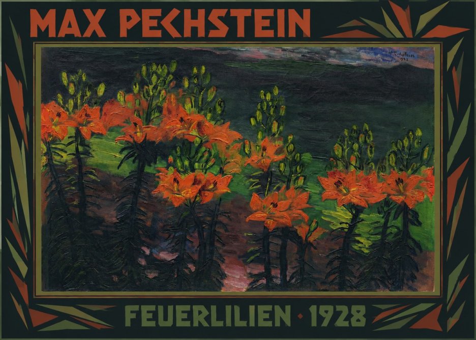 Max Pechstein Feuerlilien No1 - Juliste