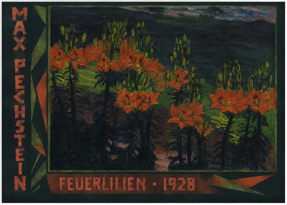 Max Pechstein Feuerlilien No2 - Juliste