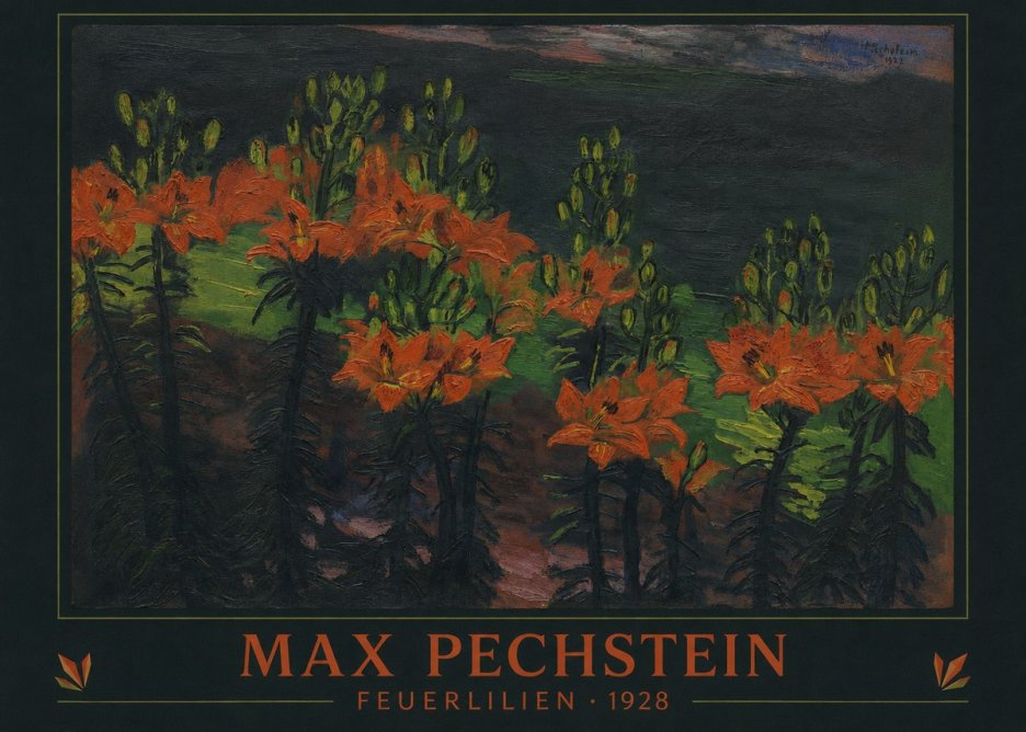 Max Pechstein Feuerlilien No3 - Juliste