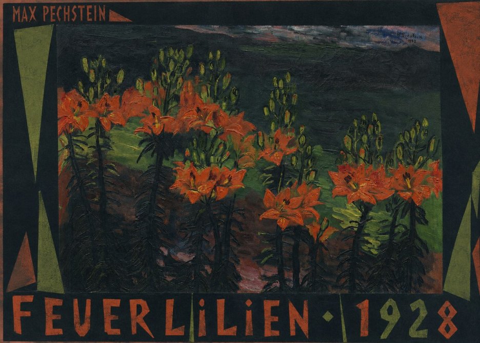 Max Pechstein Feuerlilien No5 - Juliste