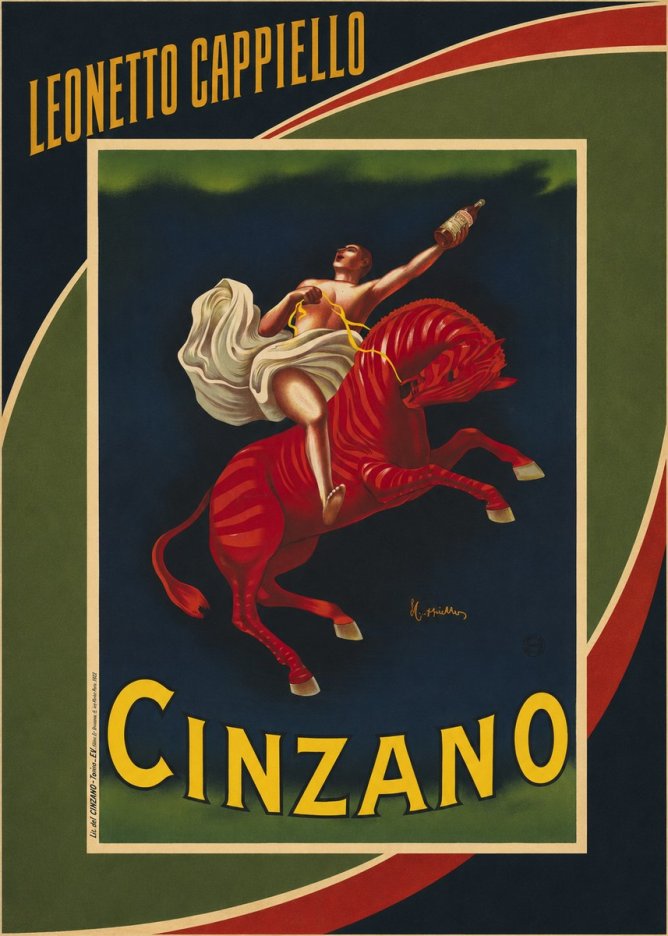 Leonetto Cappiello Cinzano No3 - Juliste