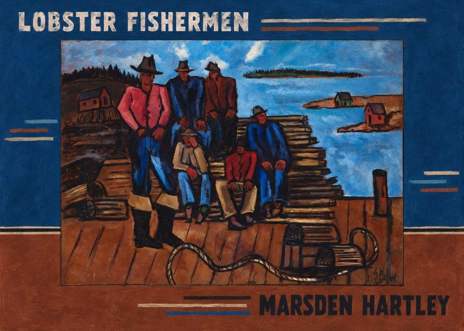 Marsden Hartley Lobster Fishermen II No5 - Juliste