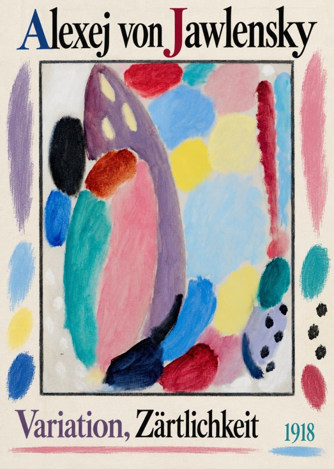 Alexej von Jawlensky Variation, Zärtlichkeit No1 - Juliste