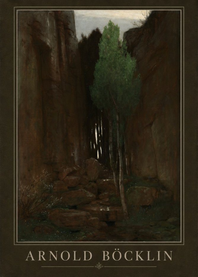 Arnold Böcklin Sacred Grove II No1 - Juliste