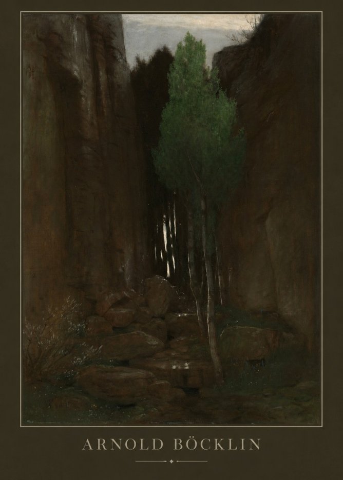 Arnold Böcklin Sacred Grove II No3 - Juliste