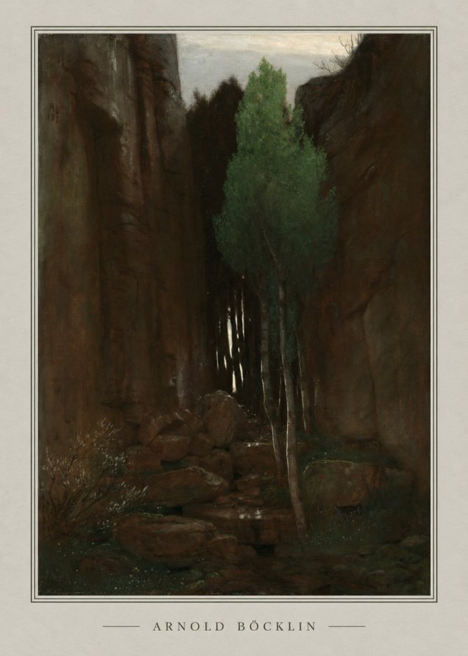 Arnold Böcklin Sacred Grove II No4 - Juliste
