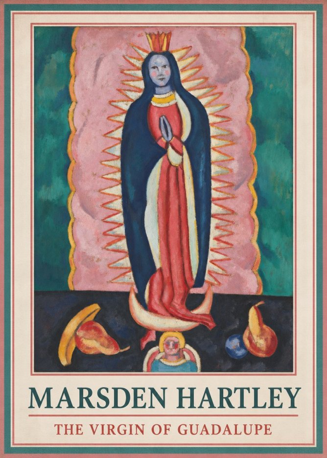 Marsden Hartley The Virgin of Guadalupe No5 - Juliste