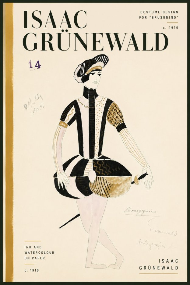 Isaac Grünewald Costume Design IX No4 - Juliste