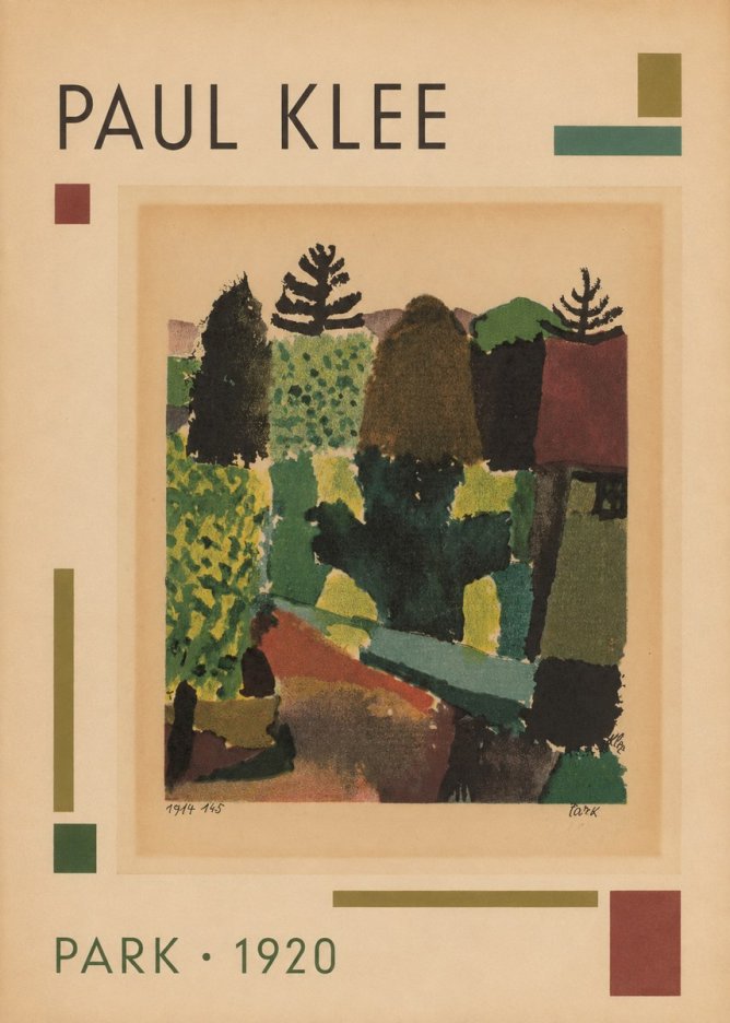 Paul Klee Park I No1 - Juliste