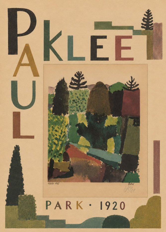 Paul Klee Park I No5 - Juliste