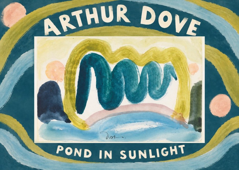 Arthur Dove Pond in Sunlight No5 - Juliste
