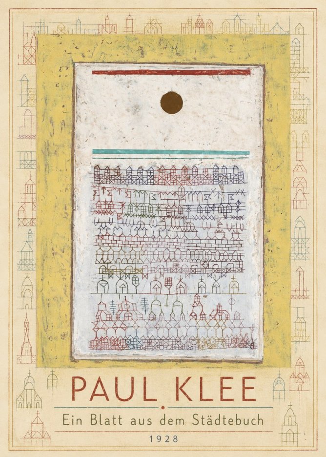 Paul Klee Ein Blatt Aus Dem Städtebuch No1 - Juliste