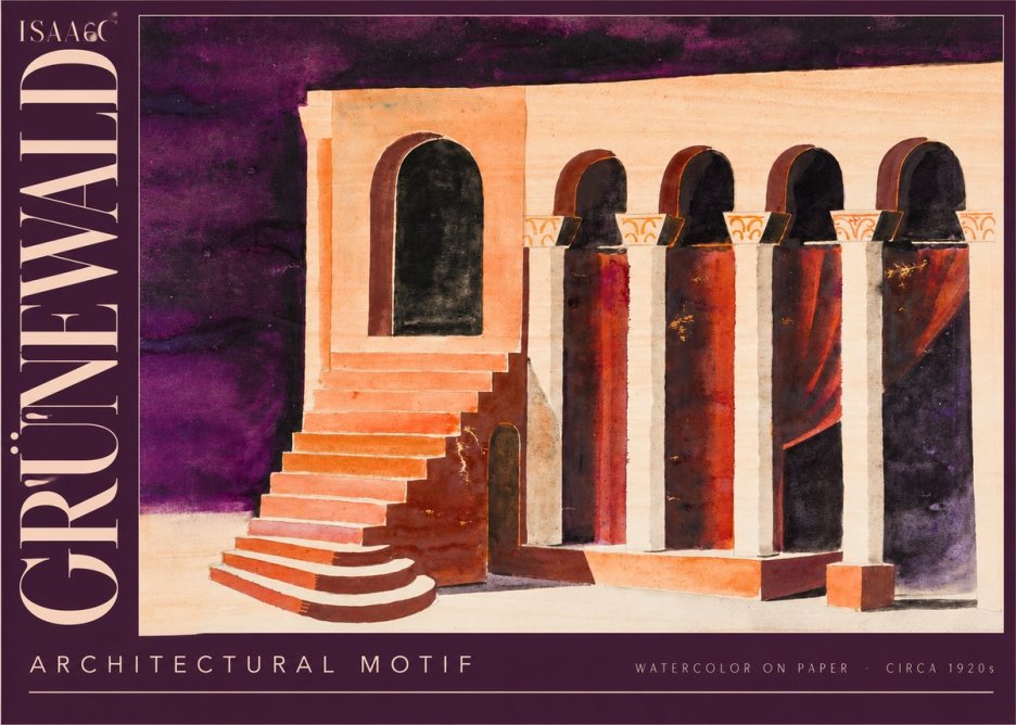 Isaac Grünewald Architectural Motif I No4 - Juliste