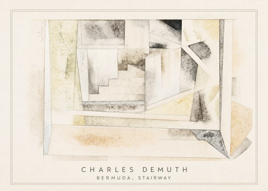 Charles Demuth Bermuda, Stairway No4 - Juliste